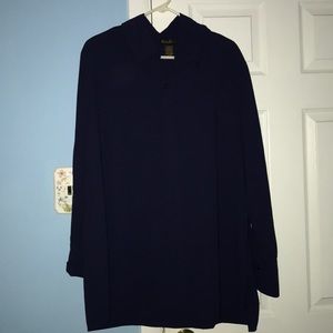 Navy Blue Ashley Stewart Blouse
